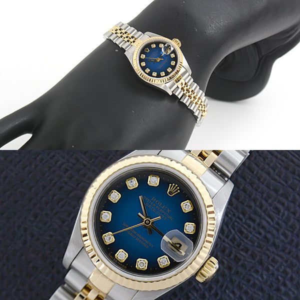 Rolex Datejust Ladies Automatic Blue Gradient Dial 79173G