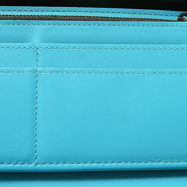 Louis Vuitton Turquoise Taurillon Leather Zippy Wallet M69048