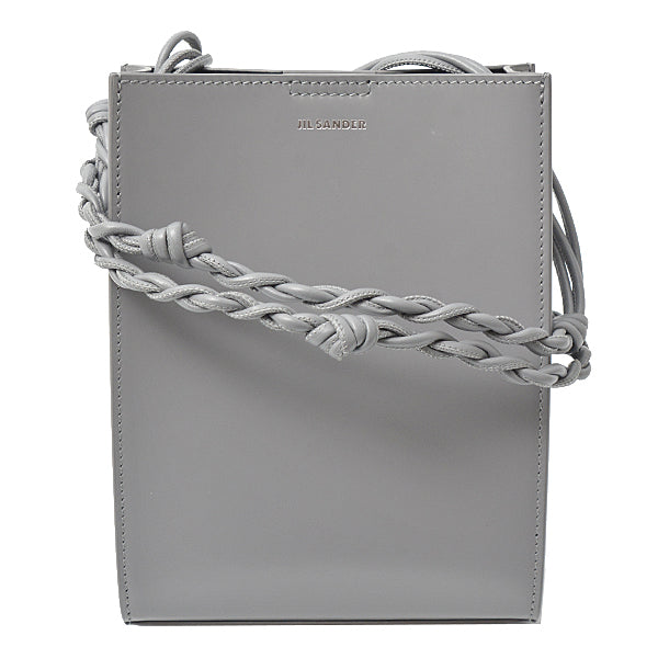 Jil Sander Tangle Leather Shoulder Bag Gray