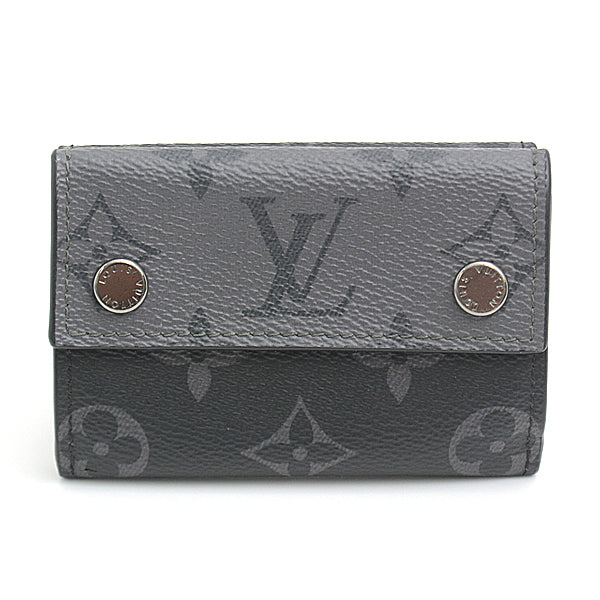 Louis Vuitton Monogram Eclipse Discovery Compact Wallet M45417 in Great Condition