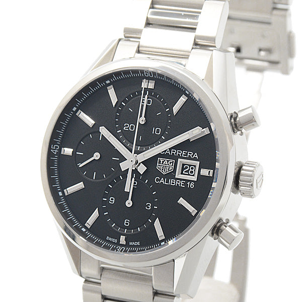 TAG Heuer Carrera Chronograph Black Dial Automatic Watch CBK2110.BA0715 in Great Condition