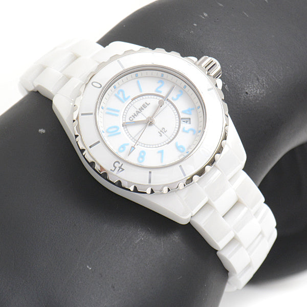 Chanel J12 Blue Light Quartz Watch H3826 in Great Condition