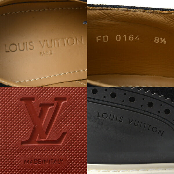 Louis Vuitton Suede Wingtip Dress Shoes