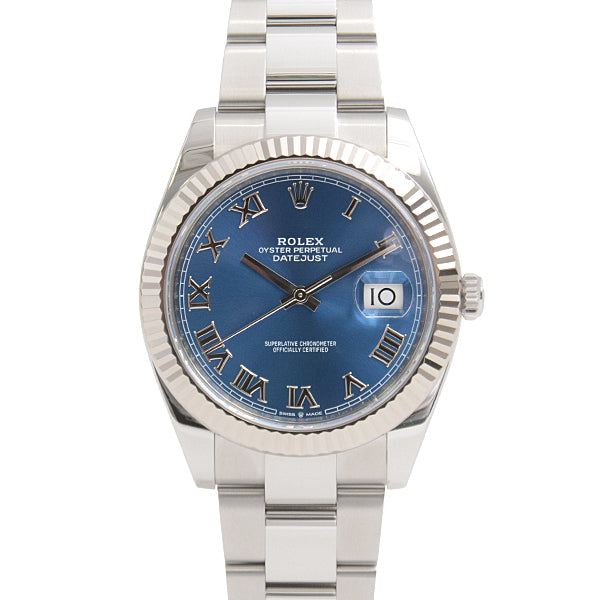 Rolex Datejust Blue Dial Roman Numerals Automatic 126334 in Great Condition