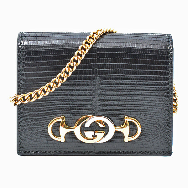 Gucci Zumi Leather Chain Wallet 570660