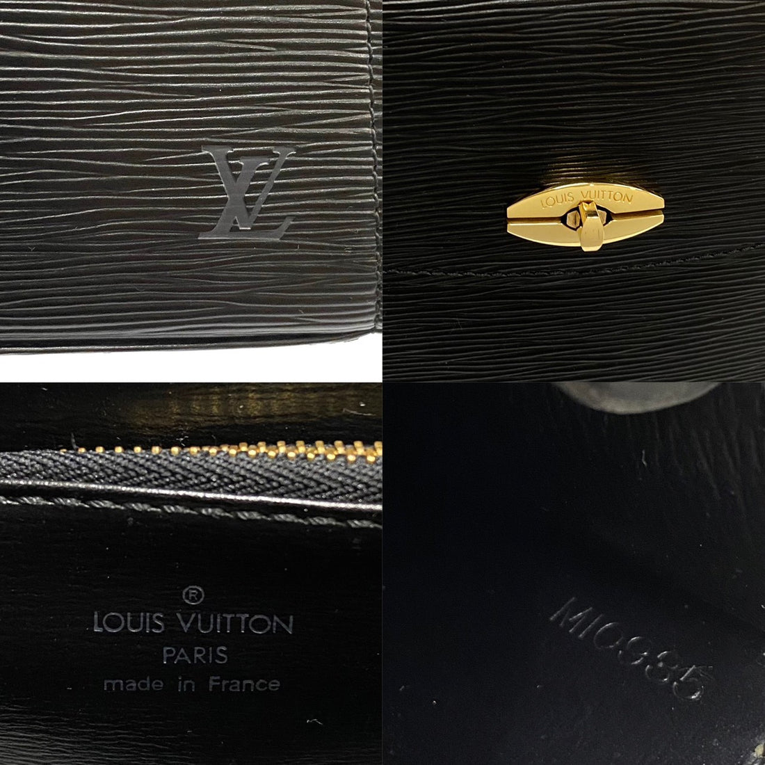 Louis Vuitton Malesherbes Leather Handbag M52372