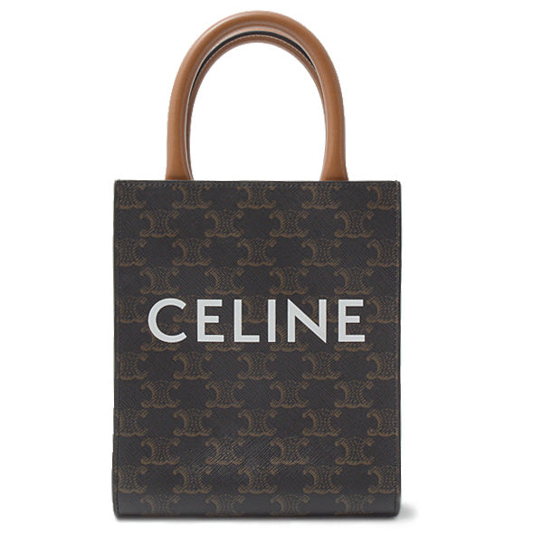 Celine Trionf Mini Vertical Cab 2WAY Bag Handbag PVC 194372