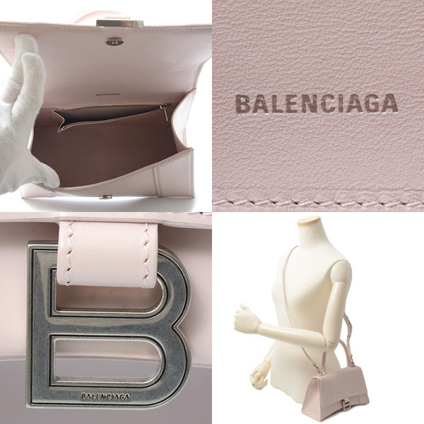 Balenciaga Hourglass Small Handbag 2WAY Pink 593546