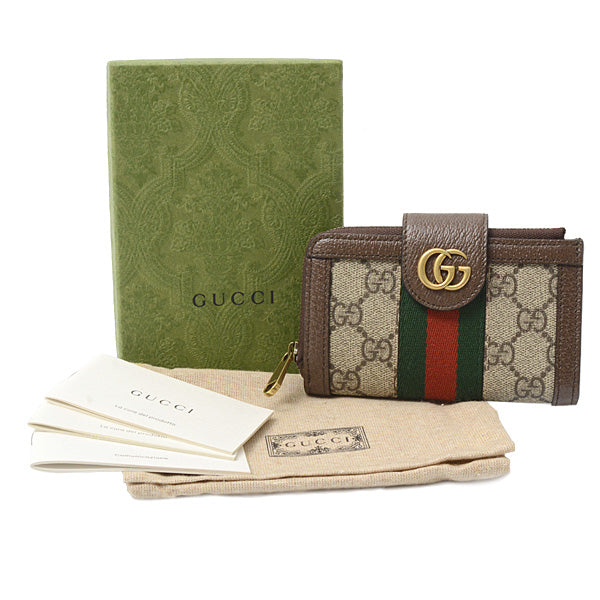 Gucci GG Supreme Ophidia Bifold Wallet 699353 in Great Condition