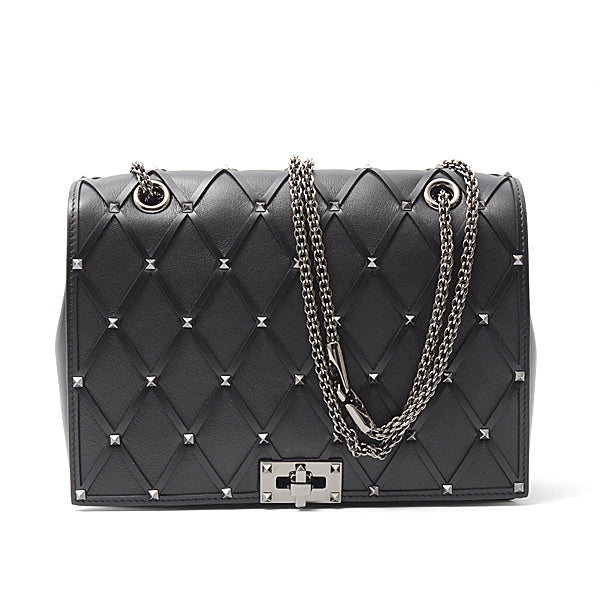 Valentino Leather Rockstud Chain Shoulder Bag