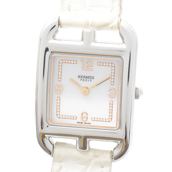 Hermes Cape Cod Double Tour Diamond Quartz Watch CC1.312