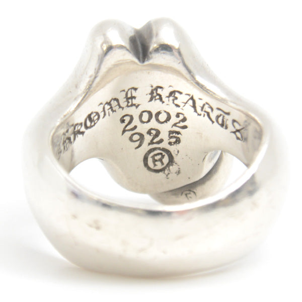 CHROME HEARTS SV925 Silver Lip & Tongue Medium Ring in Very Good Condition