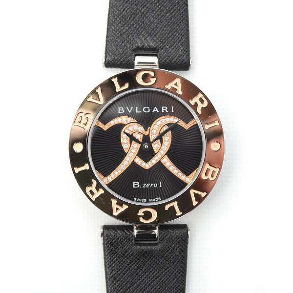 Bvlgari B-ZERO1 Diamond Quartz Watch with Heart Motif