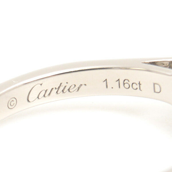 Cartier PT950 Diamond Solitaire Ring D1.16ct in Great Condition