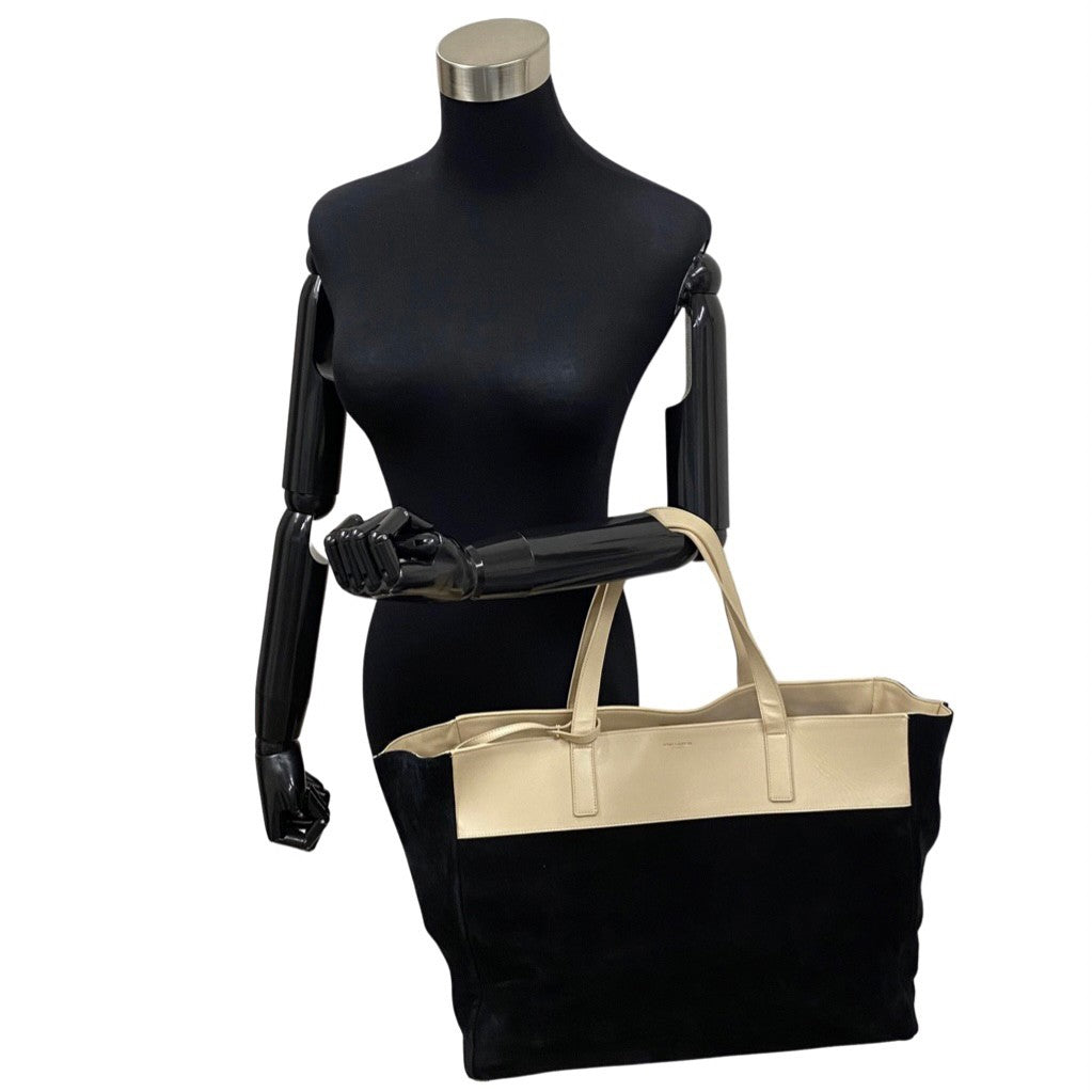 Suede Leather Reversible Tote Bag