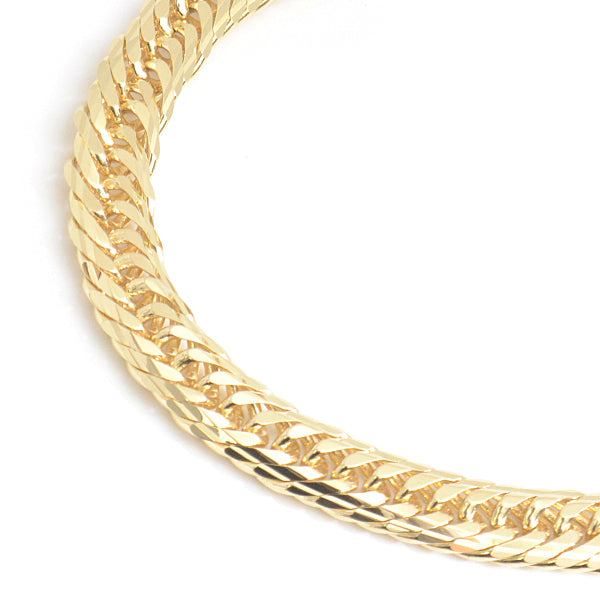 K18 Yellow Gold M-Cut Triple Chain Bracelet 20g in Great Condition