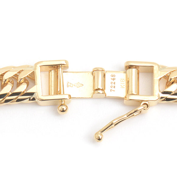 K18 Yellow Gold M-Cut Triple Chain Bracelet 20g in Great Condition