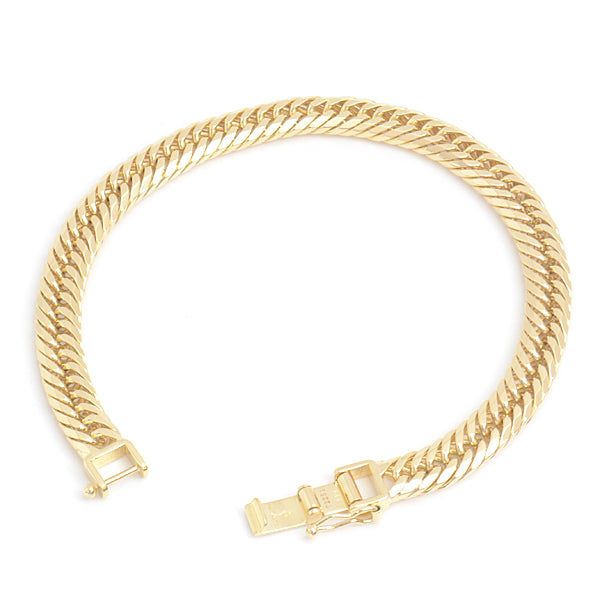 K18 8-Cut Triple Bracelet Yellow Gold