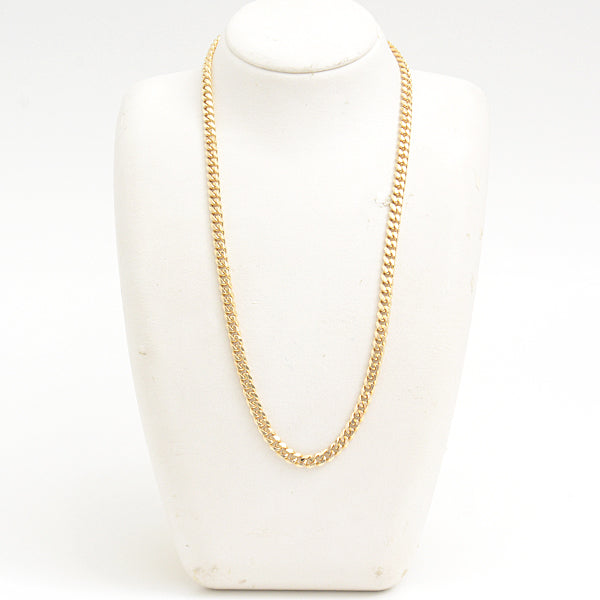 K18 6-Sided Cut Necklace 50g 50cm Yellow Gold in Great Condition