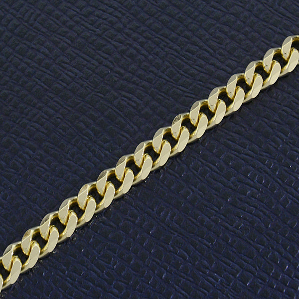 K18 6-Sided Cut Necklace 50g 50cm Yellow Gold in Great Condition