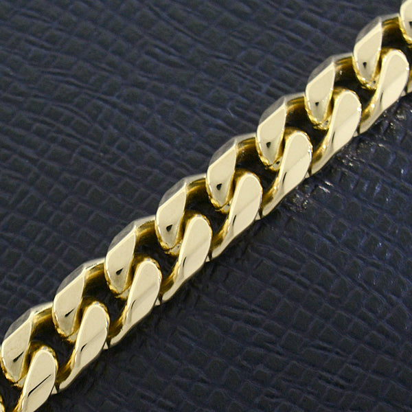 K18 Yellow Gold Bracelet 8-Cut 50g 20cm