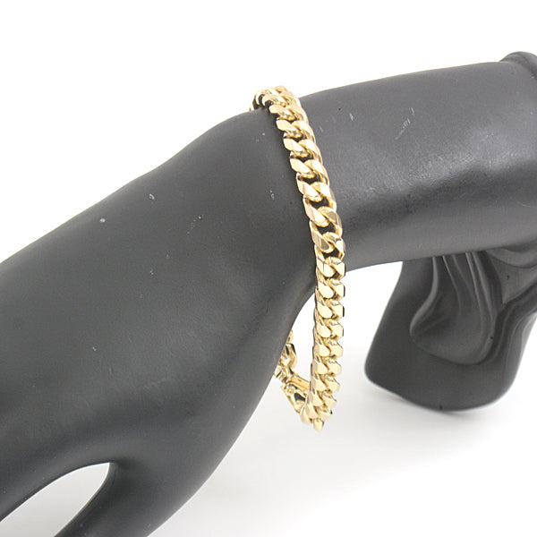 K18 Yellow Gold Bracelet 8-Cut 50g 20cm