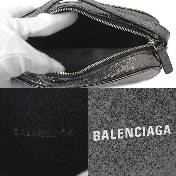 Balenciaga Camera Bag XS 2WAY Calf Metallic Gray 608653 in Great Condition