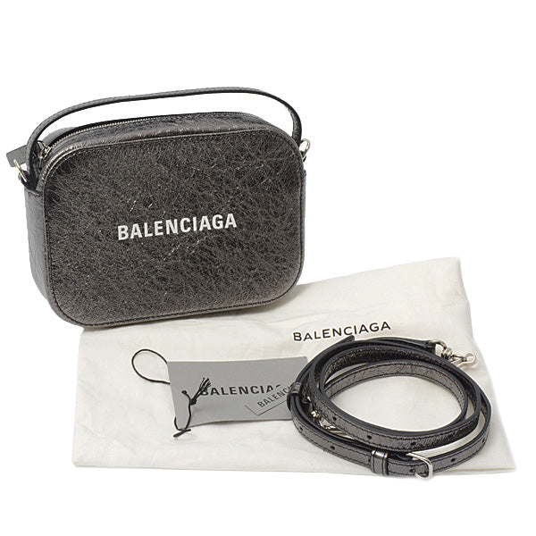 Balenciaga Camera Bag XS 2WAY Calf Metallic Gray 608653 in Great Condition