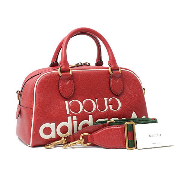 Gucci x Adidas Mini Duffle Bag 2WAY Red 702397 in Great Condition