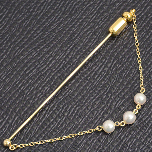 Mikimoto K18 Pearl Brooch with Baby Pearls in Great Condition