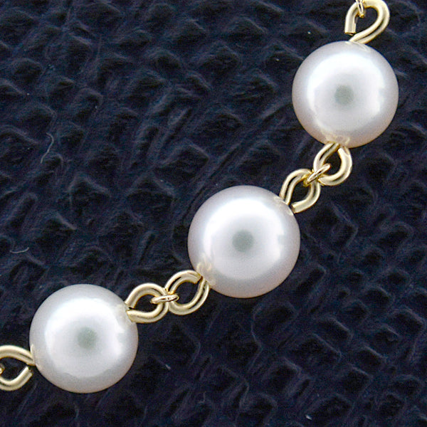 Mikimoto K18 Pearl Brooch with Baby Pearls in Great Condition