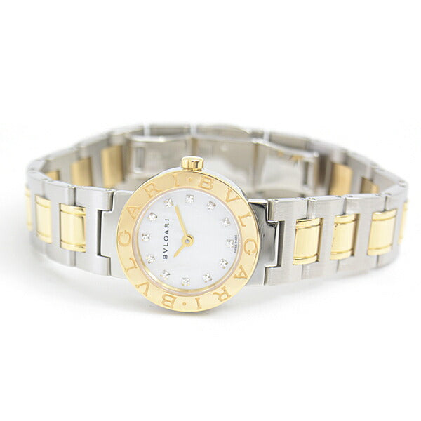 Bvlgari Ladies Quartz Watch SS YG Diamond BB23SG