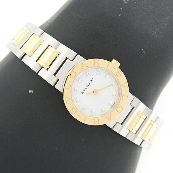 Bvlgari Ladies Quartz Watch SS YG Diamond BB23SG