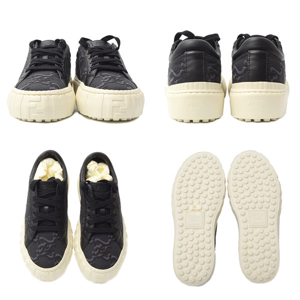 Fendi Women's Low-Top Sneakers Off-White/Black