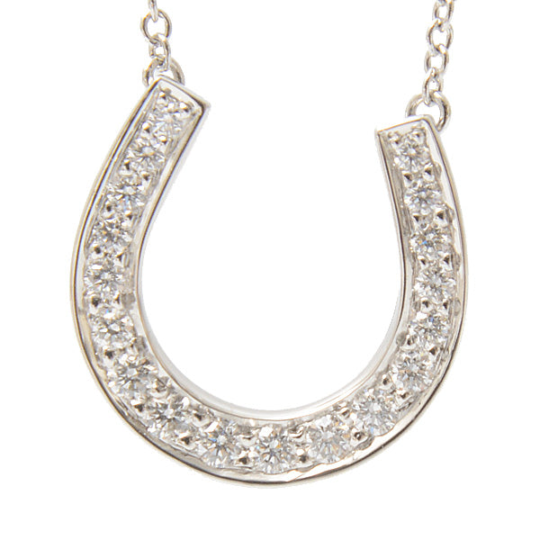 Tiffany & Co PT950 Diamond Horseshoe Necklace