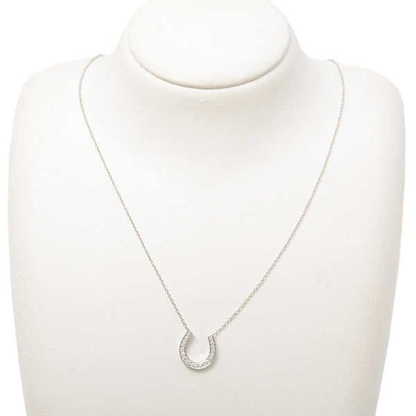 Tiffany & Co PT950 Diamond Horseshoe Necklace