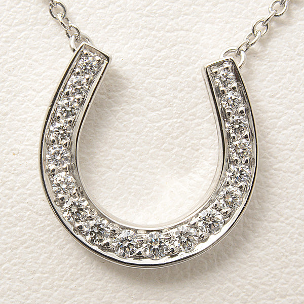 Tiffany & Co PT950 Diamond Horseshoe Necklace