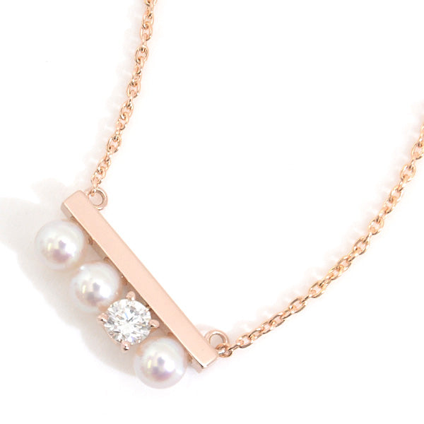 Tasaki Diamond Necklace 750PG Pink Gold