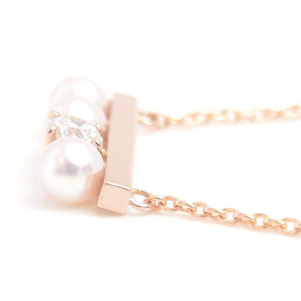 Tasaki Diamond Necklace 750PG Pink Gold