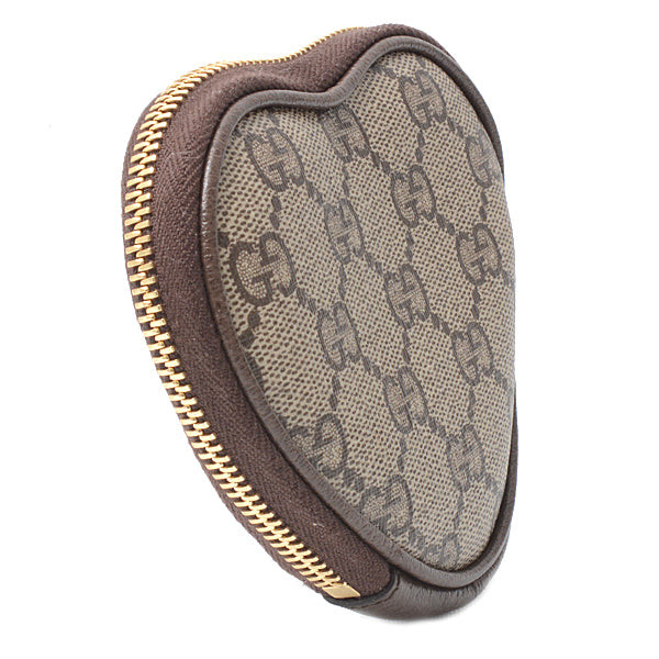 Gucci Heart Shape Coin Case Beige 701062