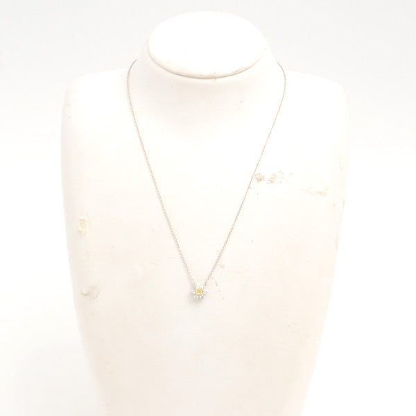 Tiffany & Co PT950 Yellow Diamond Buttercup Necklace in Great Condition