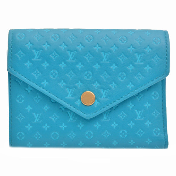 Louis Vuitton Women's Nanogram Calfskin Wallet M82314 in Great Condition