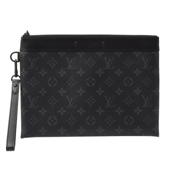 Louis Vuitton Monogram Eclipse Clutch Bag Pochette To Go M81569