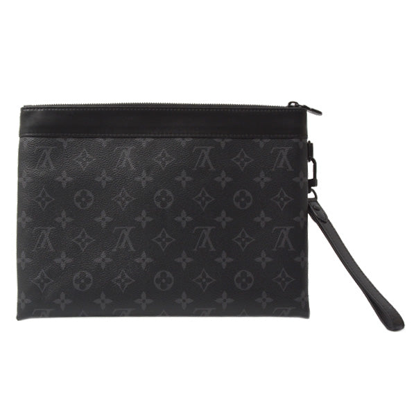 Louis Vuitton Monogram Eclipse Clutch Bag Pochette To Go M81569