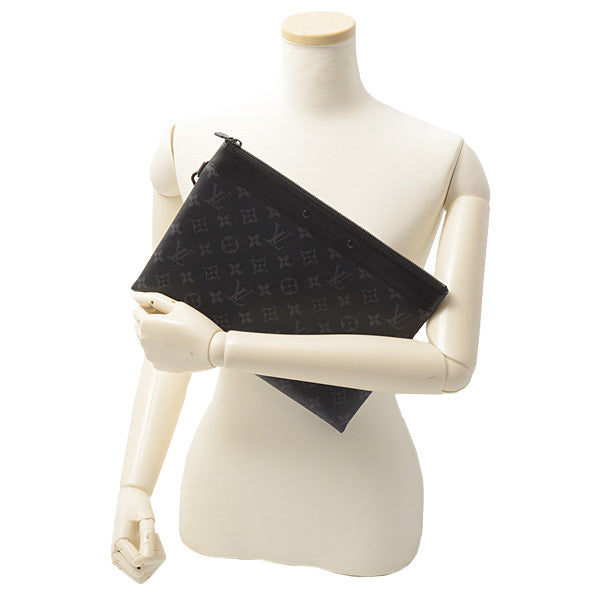 Louis Vuitton Monogram Eclipse Clutch Bag Pochette To Go M81569