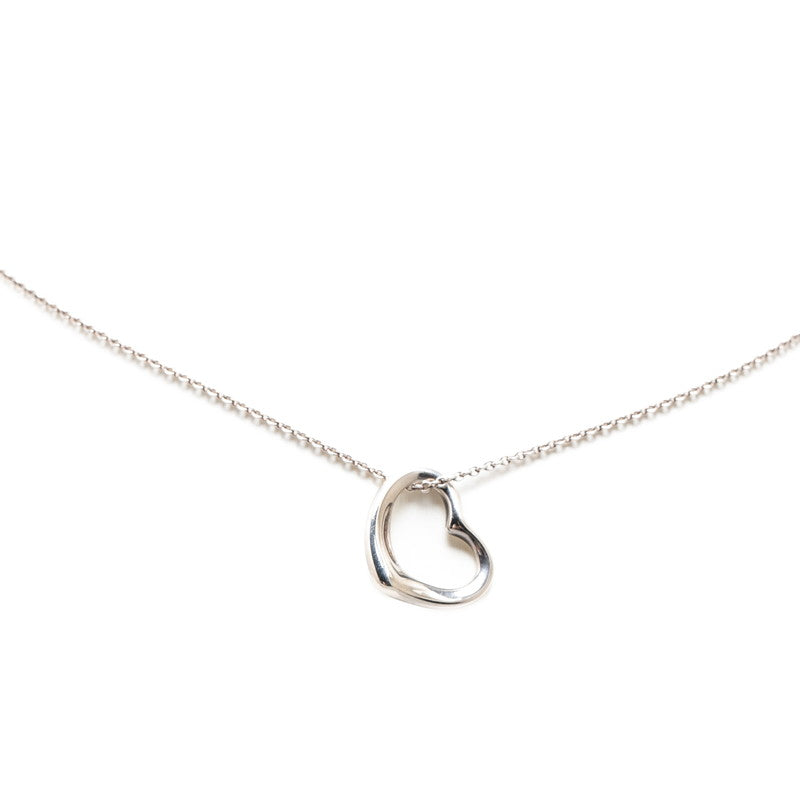 Tiffany & Co Open Heart Necklace Silver