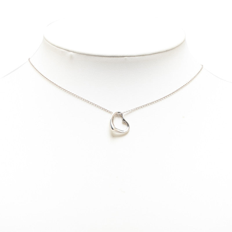 Tiffany & Co Open Heart Necklace Silver