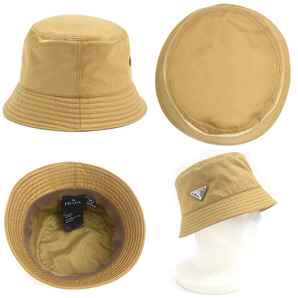 Prada Nylon Bucket Hat Brown