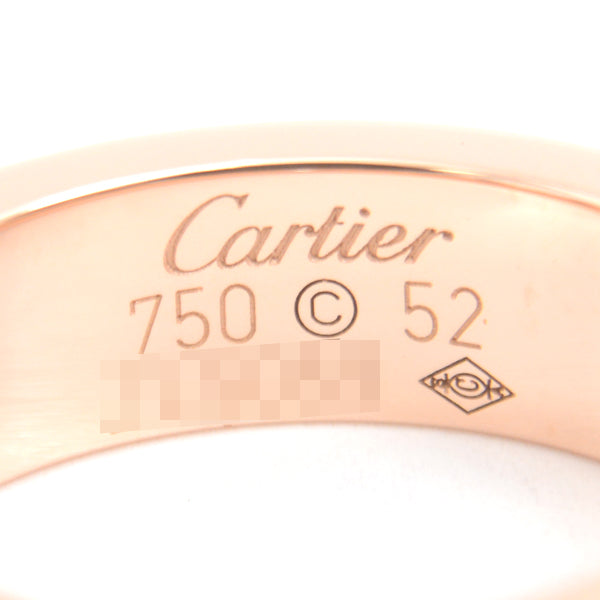 Cartier Love Ring 3P Diamond 750PG Pink Gold in Great Condition