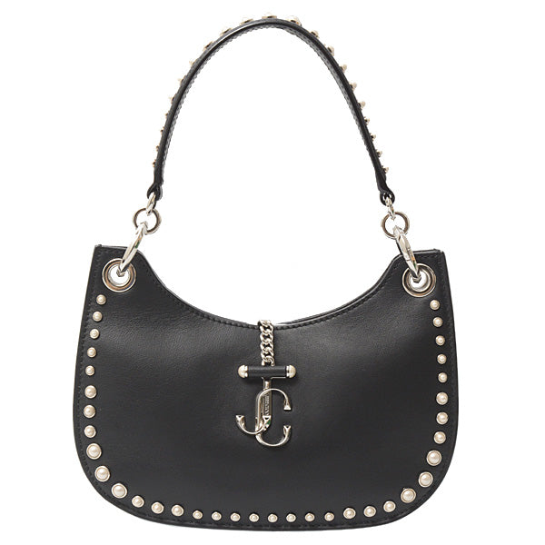 Jimmy Choo Varenne Hobo Faux Pearl Calf Leather Shoulder Bag